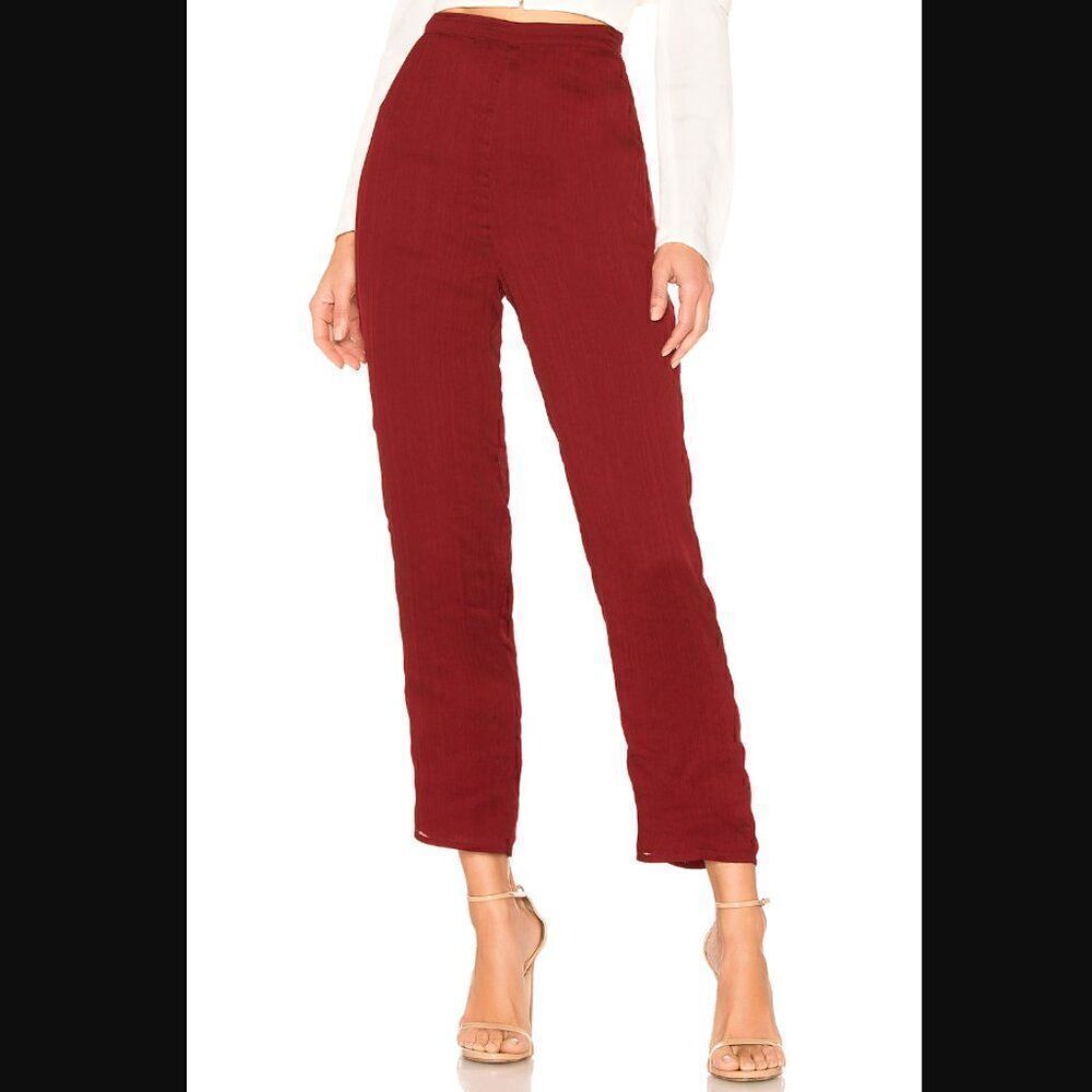 NWT Revolve x House of Harlow 1960 Kate Pant in Crimson Red | Size XXS